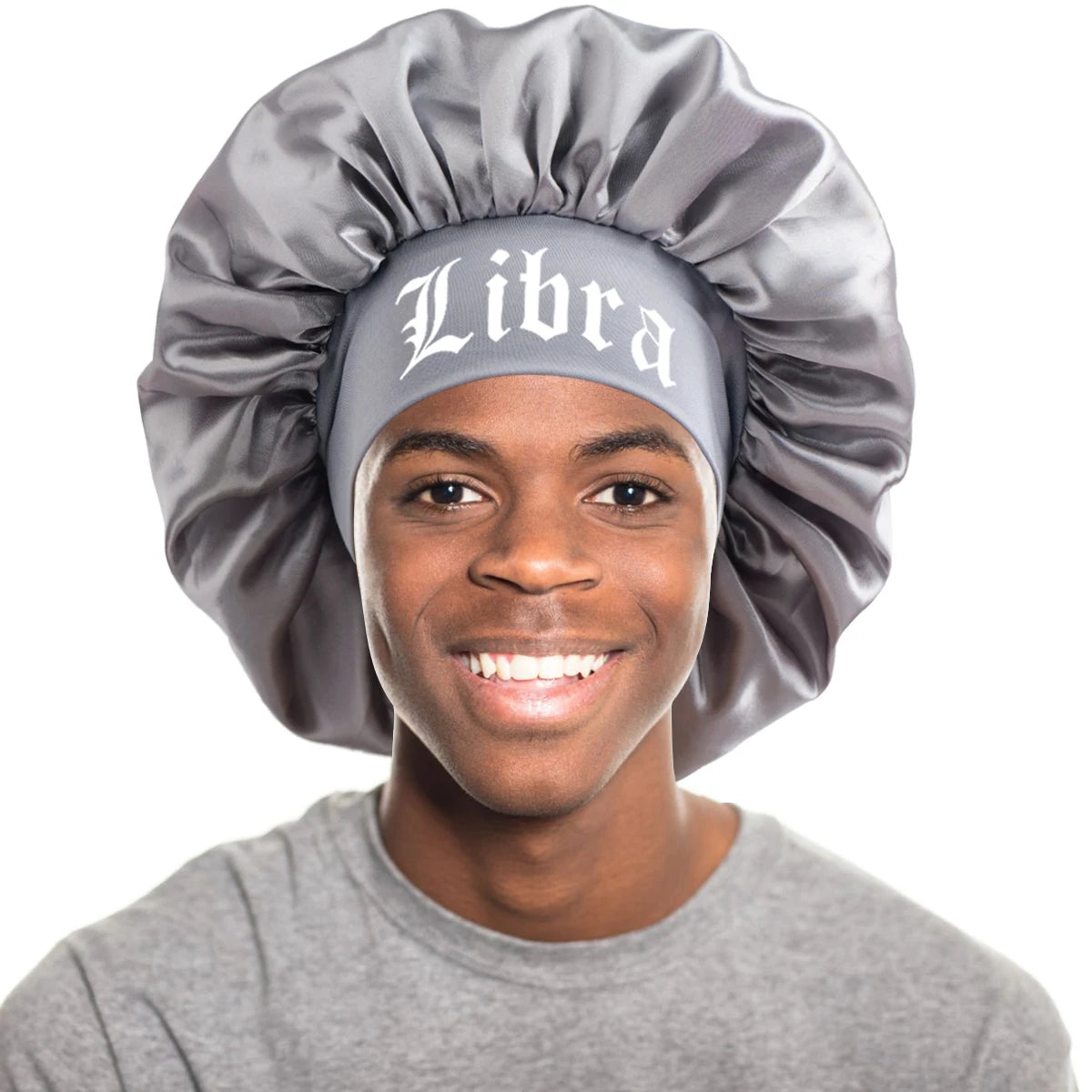 1PC Constellation Print Satin Sleep Bonnet with Wide Band Soft Wrap Comfortable Cap for Daily Use Makeup & Face Washing - NamafadStore