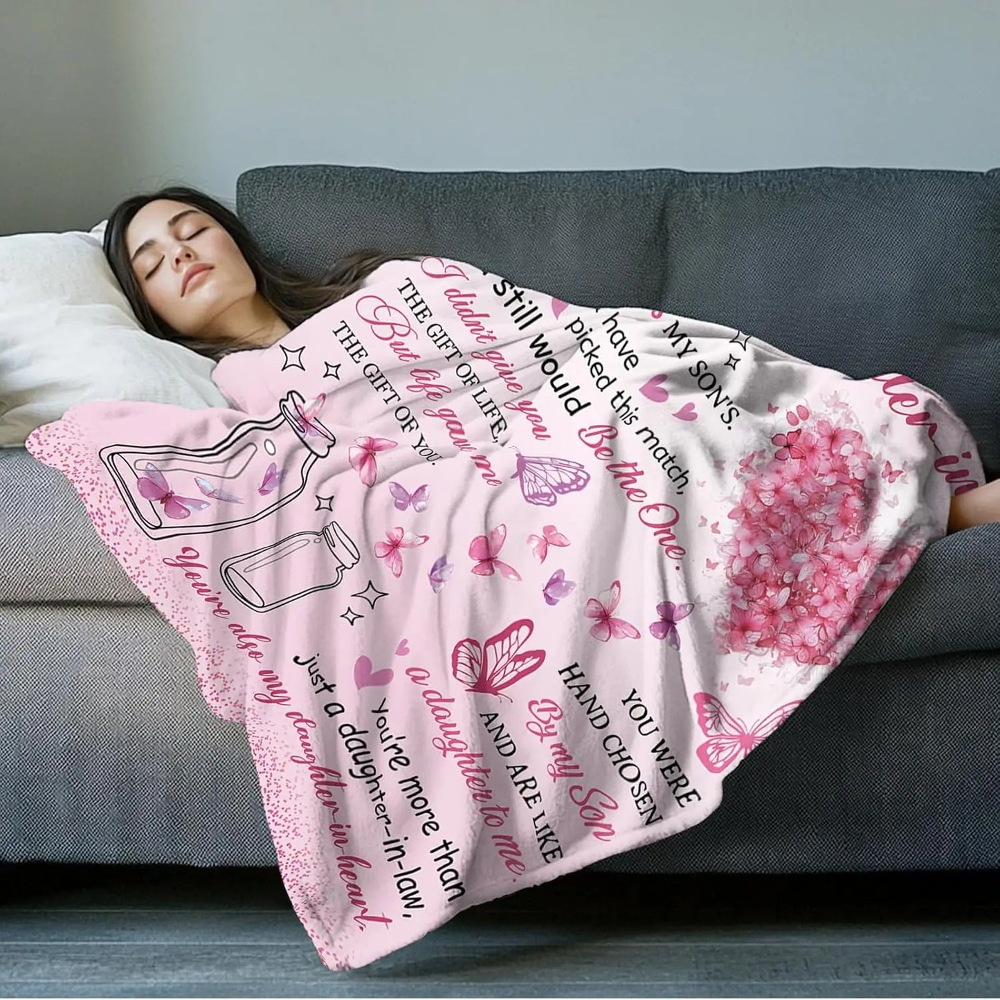 Daughter-in-Law Blanket from Mom – Heartfelt Mother’s Day Gift for Daughter