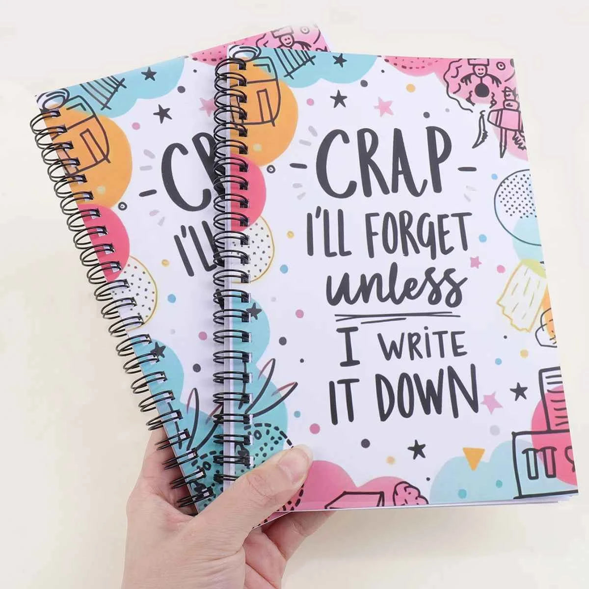 "I'll Forget Unless I Write It Down" Spiral Notebook - 100 Page Cute Daily Planner Journal for Women, Men, School, Gift