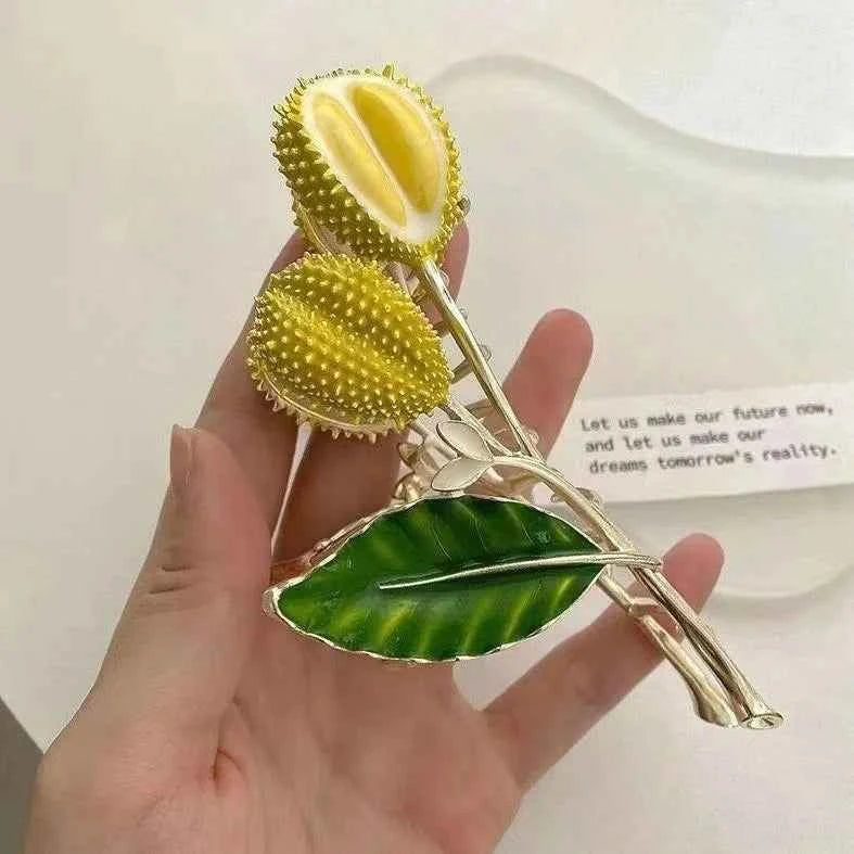 New Sweet Flower Durian Hair Claw Clip Ponytail Grab Hair Clips Shark Clip Woman Hairpins For Girl Hair Accessories Headdress