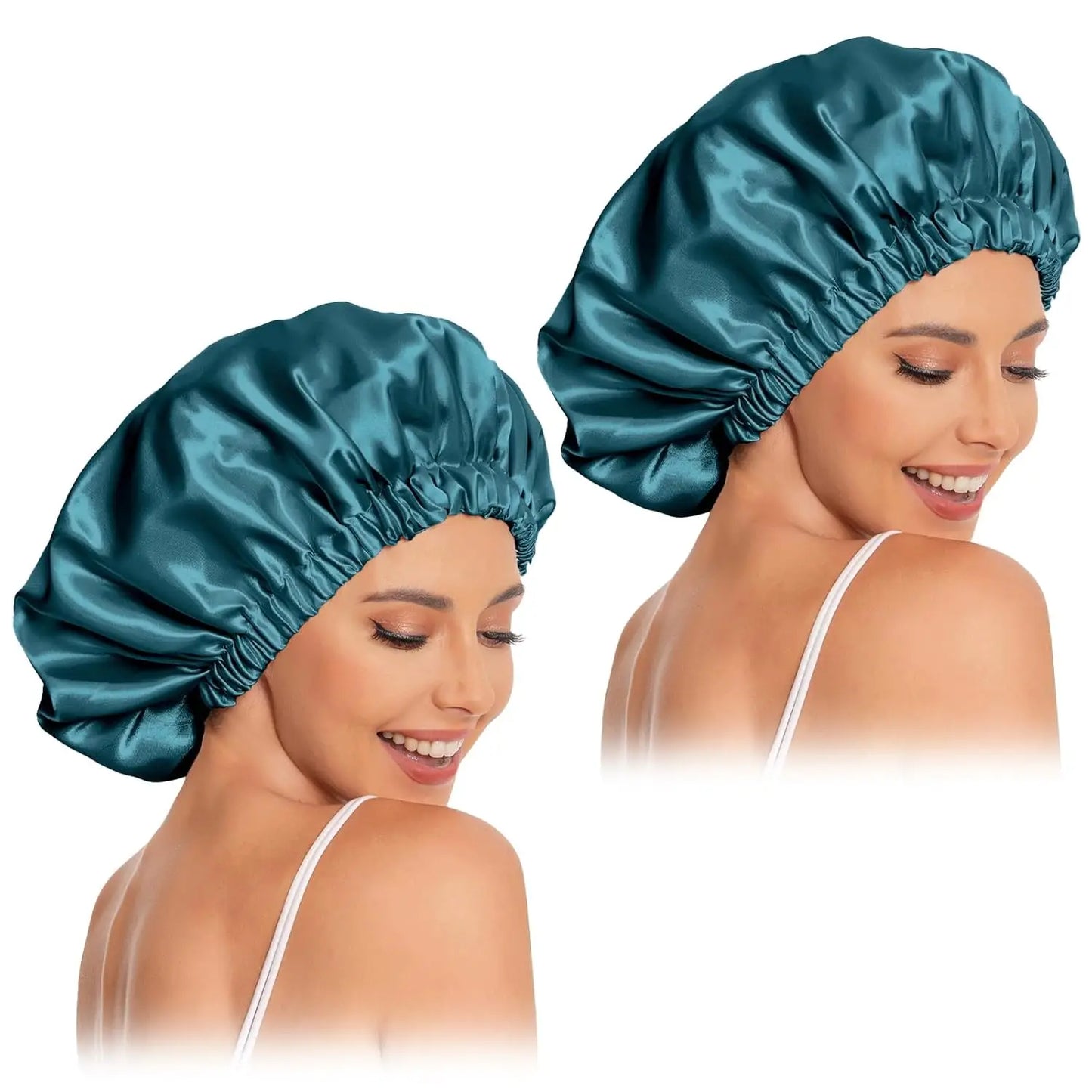 Satin Bonnet Silk Bonnet Hair Bonnet for Sleeping Slouchy Beanie Hat Satin Sleep Cap Women Night Sleep Cap Wrap For Curly Hair