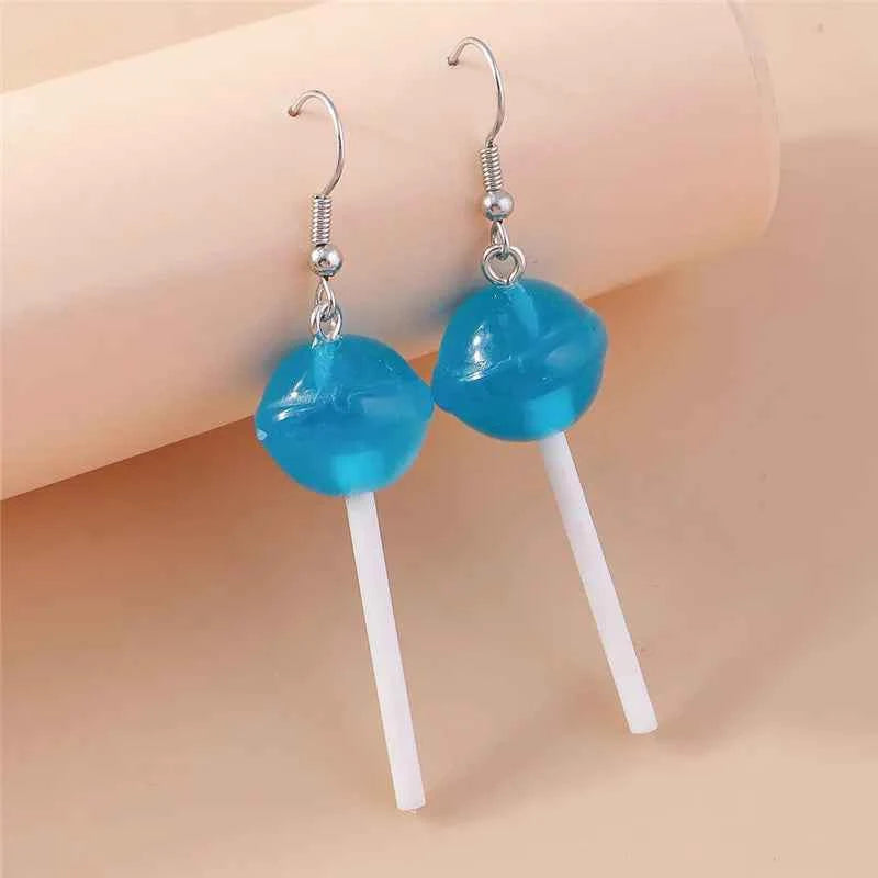 Aihua New In Women Earring Resin Funny Food Earrings French Fries Cookies Ice Cream Bread Hot Dog Pizza Chocolate Girl Kids Gift