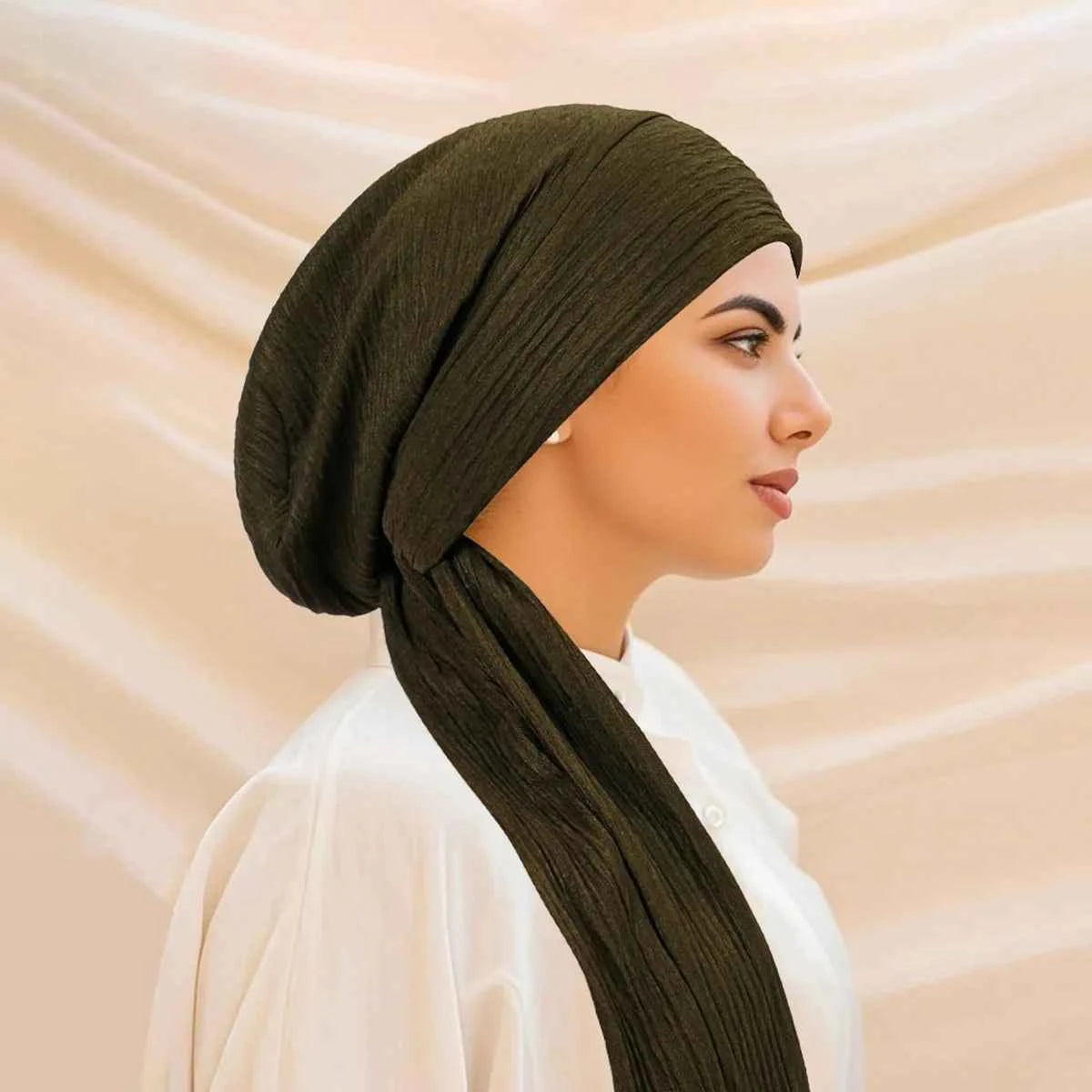 Luxury Spring knot Turban Hat for Women Beanie Chemo Cap Muslim Headscarf Wraps Elegant Women Hair Cover Cap Bandana Headwear