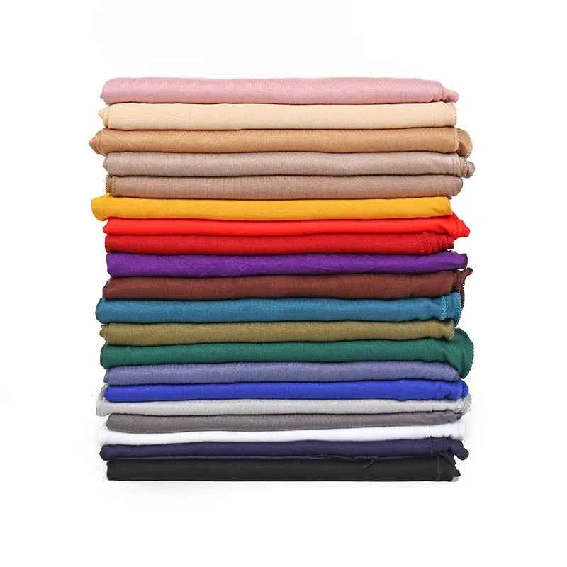 Premium Modal Cotton Jersey Hijab Scarf Muslim Long Shawl Women Plain Soft Turban Tie Head Wraps Africa Female Headband 170x60cm