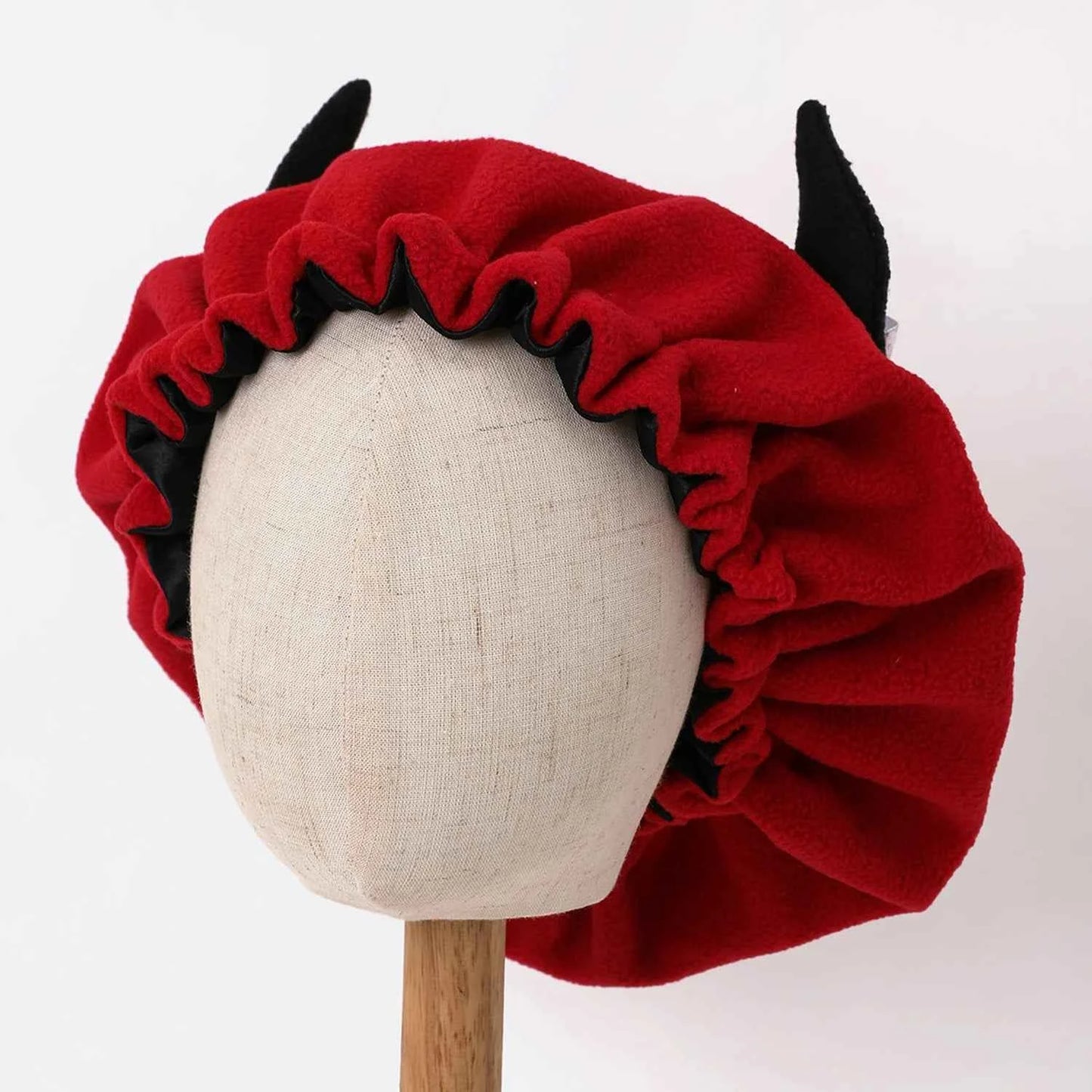 Winter Bonnet's Double Layer Thickening Sleep Cap Polar Fleece Warm Nightcap Big Bonnet Sleeping Cap