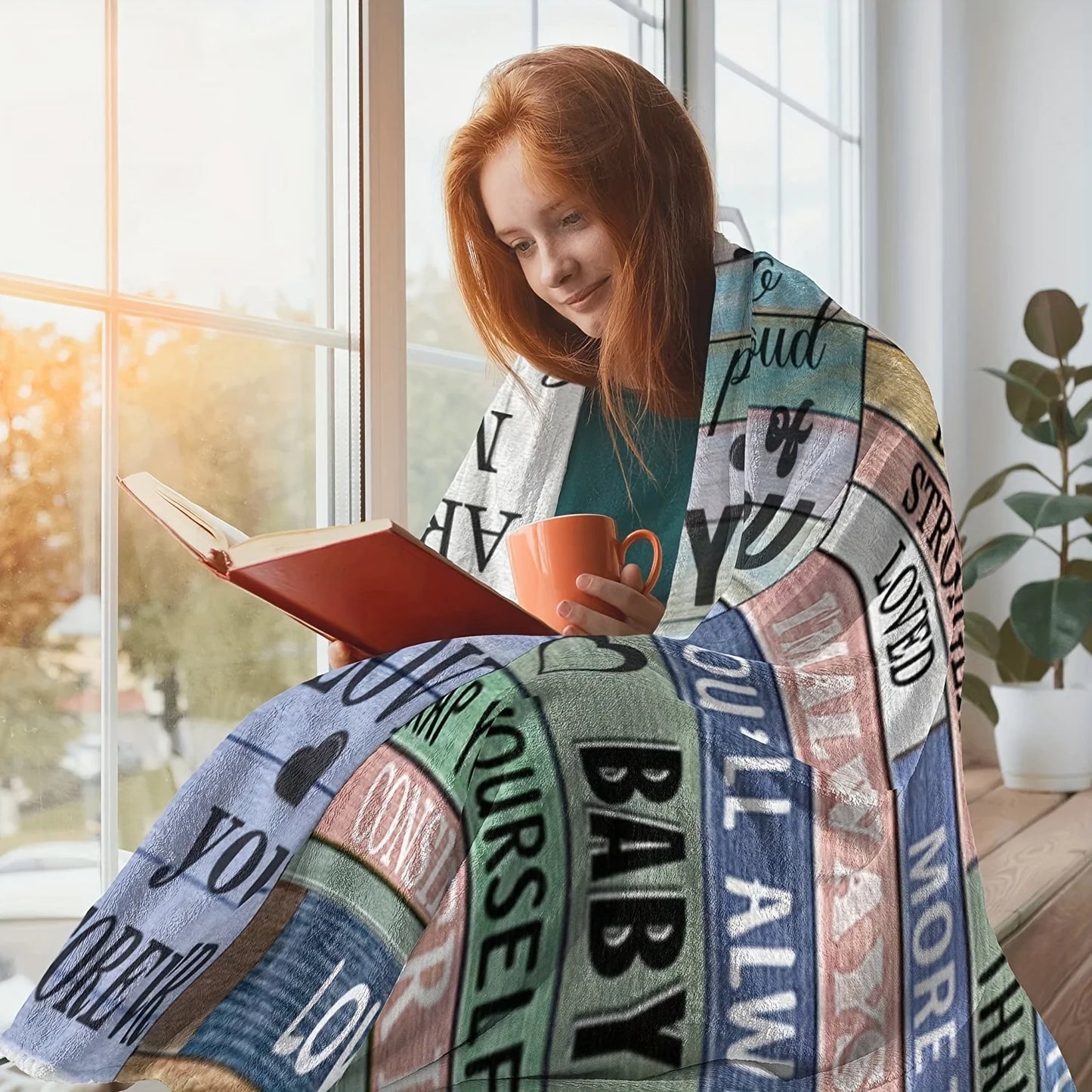 Daughter Gift Blanket – Cute Printed Soft Throw for Birthday, Sofa & Bed