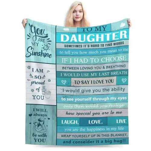 Sofa Throw Blanket for Daughter – Heartfelt Birthday & Christmas Gift