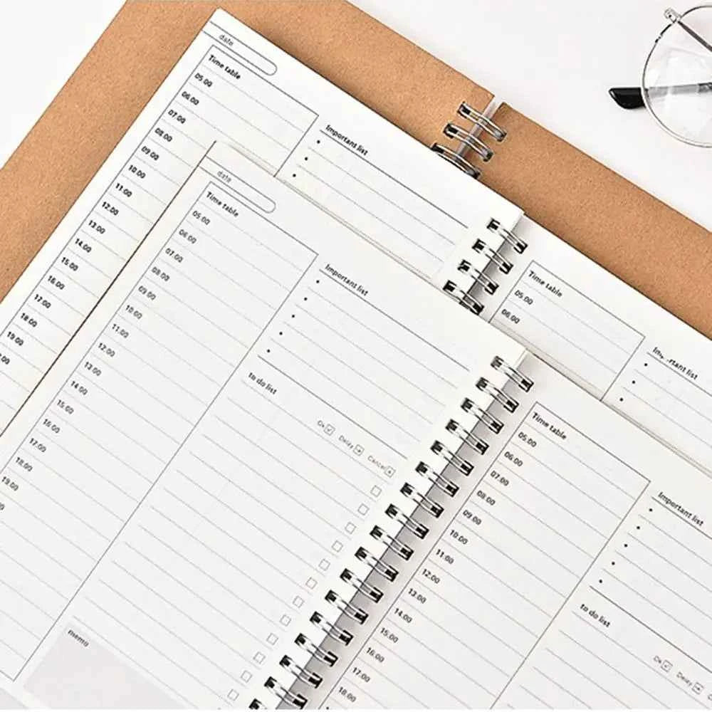 Daily Weekly Monthly Planning Schedule Retro Coil Coil Planner This To Do List Organizer Improve Productivity Manual