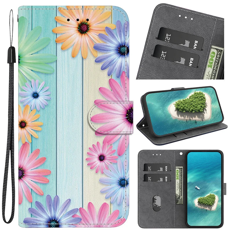 Leather Phone Case For iPhone 11 12 13 14 15 16 17 Pro Max XR 14 15 16 Plus 16e 17 Air Wallet Lanyard Cover