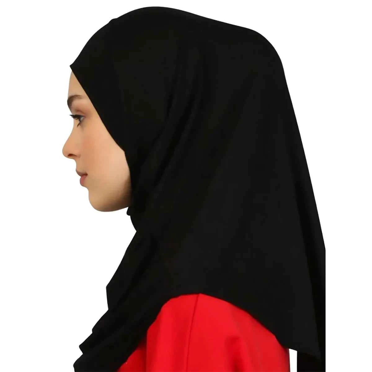 Cotton Muslim Turban Full-Cover Hijab Cap – Underscarf & Inner Headscarf with Neck Wrap for Women