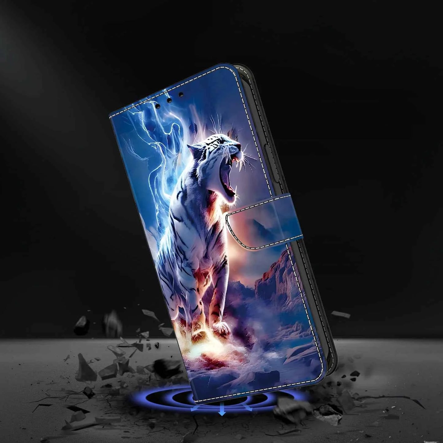 3D Magnetic Flip Leather Cover Wallet Case For iPhone 17 17e 16e 16 15 14 13 12 11 Mini Air Pro Max Plus