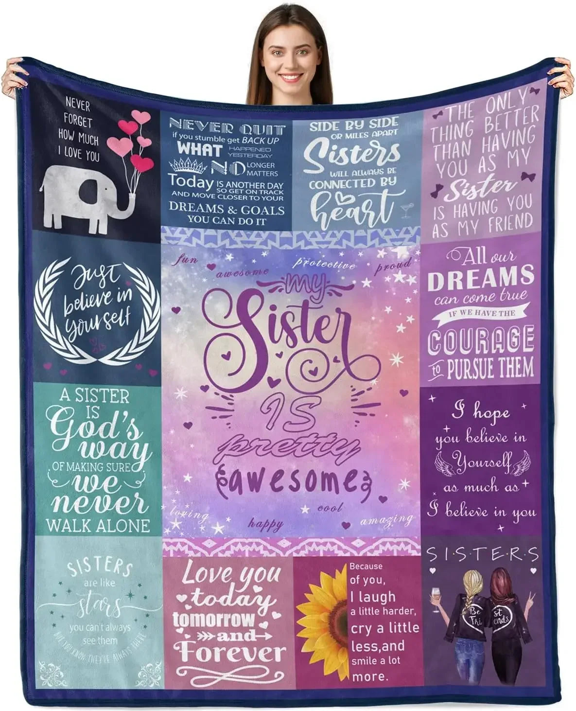 Cozy Soft Throw Blanket – Best Friend Birthday Gift & Home Décor