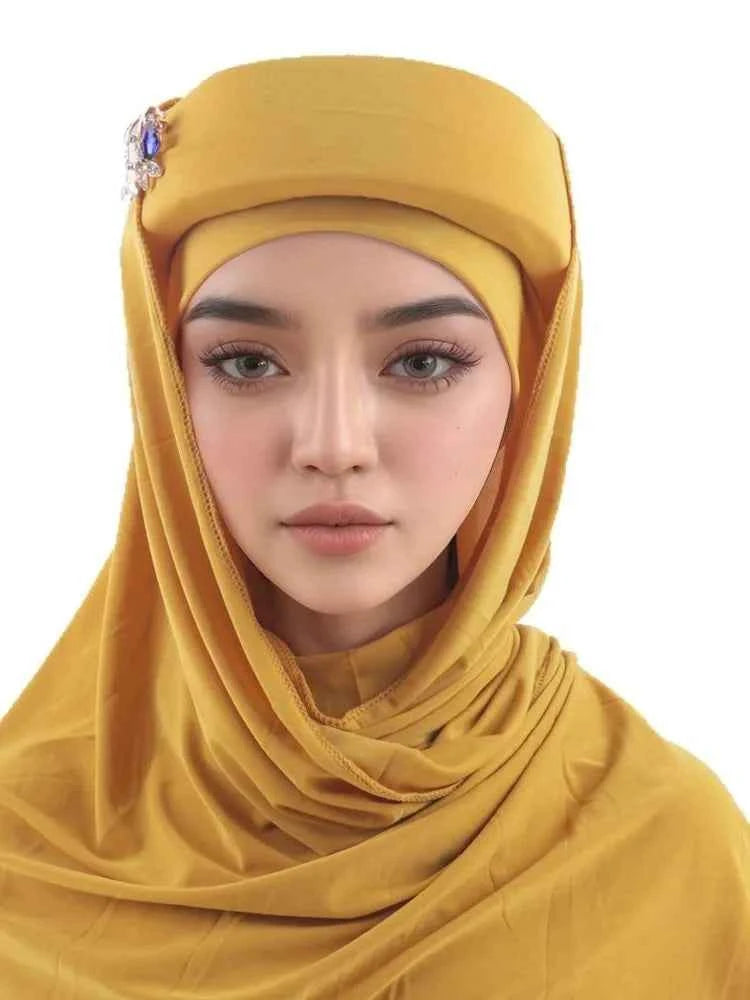 Glitter Full Body Pleated Turban Cap for Women 2025 Lady Head Wraps Muslim Headscarf Hat Turbante Mujer African Headpiece