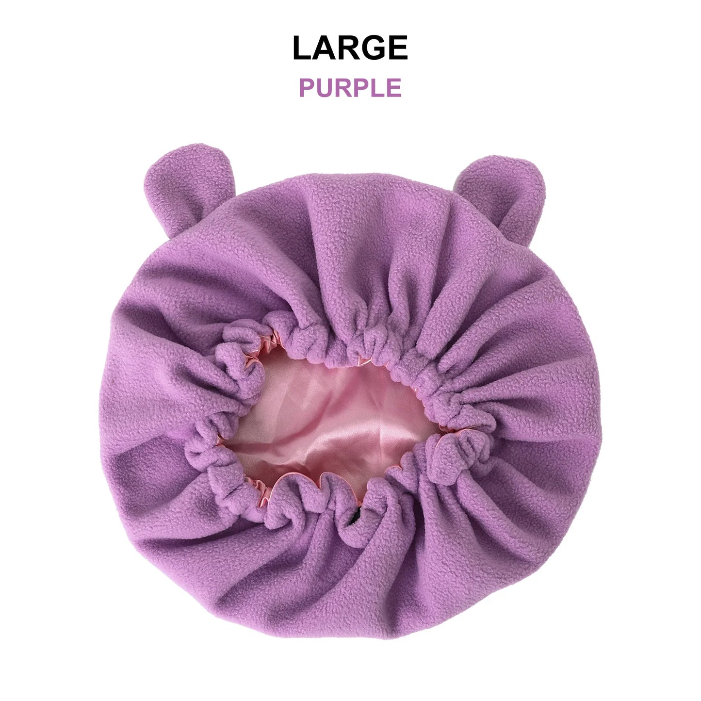 Winter Bonnet's Double Layer Thickening Sleep Cap Polar Fleece Warm Nightcap Big Bonnet Sleeping Cap