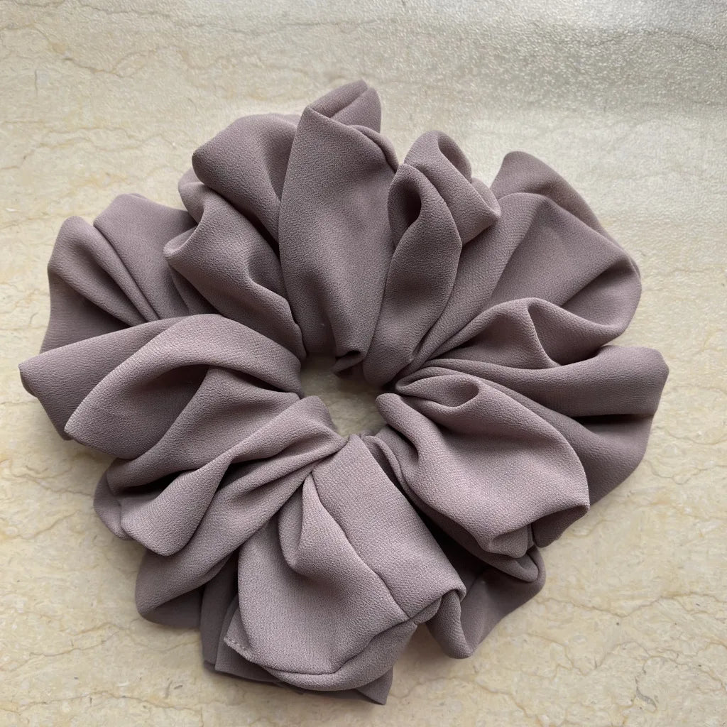 Large stretchy no-slip Hijab volumizers Chiffon hair volumizing scrunchies women hair ties muslim rubbler band hair accessories - NamafadStore