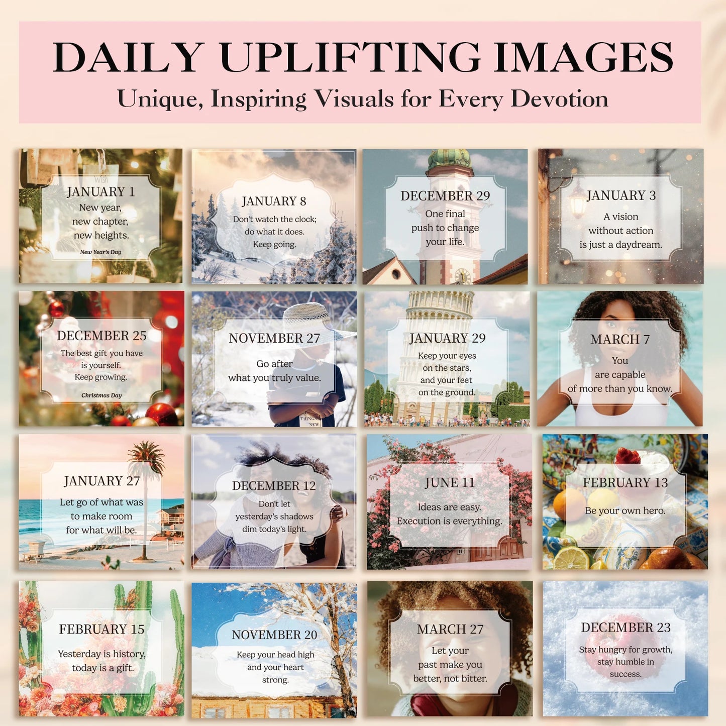 365-Day Positive Affirmations Desk Calendar – Inspirational Daily Flip Calendar