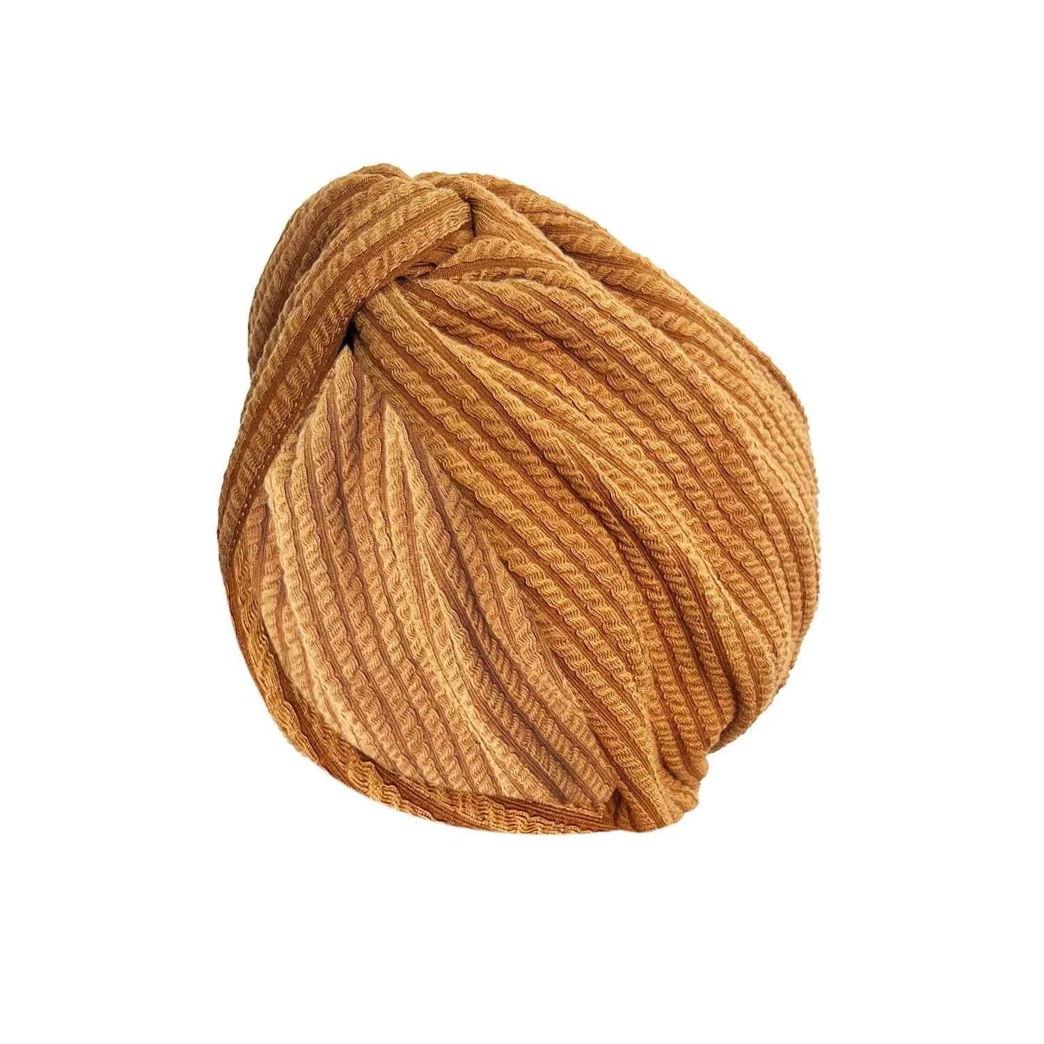 Women's Fashion Knitted Cross Turban Hat Bohemian Knitted Cross Wrap Hat Indian Hat Turban Hat