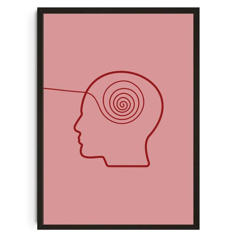 Be Kind to your mind Mental Health Psychology Wall Art Canvas Posters Quotes Prints Wall Picture for Therapy Office Decor