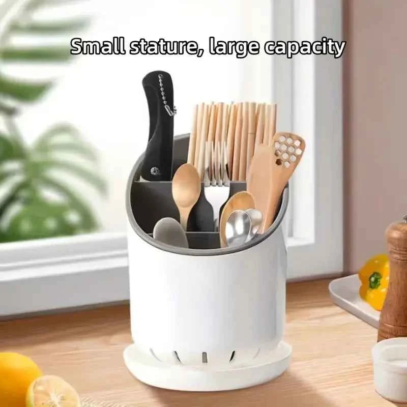 1pc Cutlery Storage Holder Plastic Drainer Drain Containers Drying Rack Tableware Table Knife Spoon Fork Container Kitchen Tool
