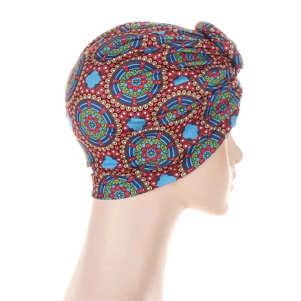 New Muslim Turban Hat African Twist Knot Flower India Hat Head Cover Bonnet Headscarf Ladies Chemo Cap Bandanas Hair Accessories - NamafadStore