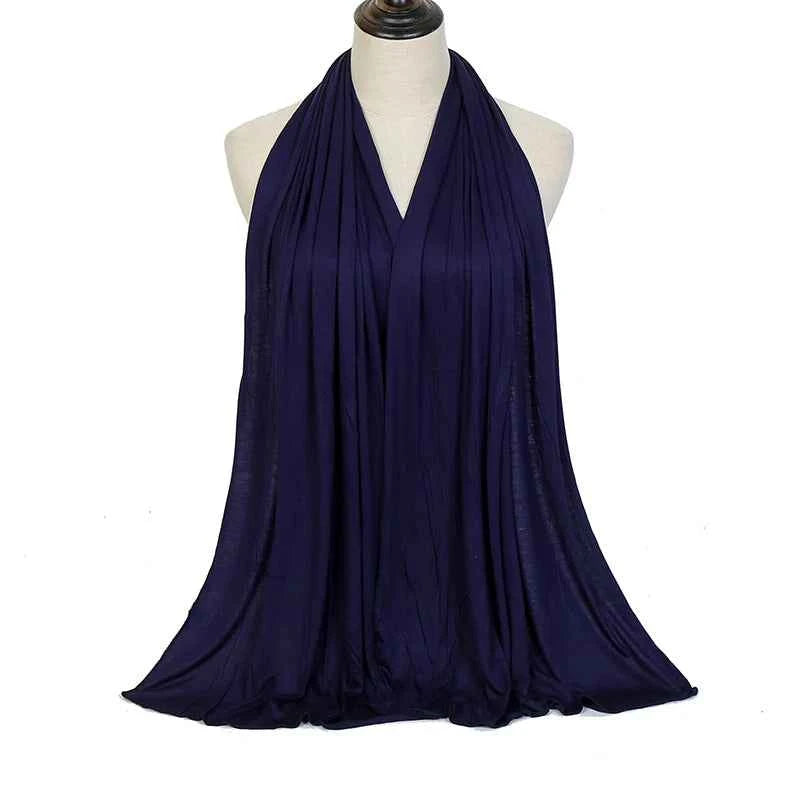 Premium Modal Cotton Jersey Hijab Scarf Muslim Long Shawl Women Plain Soft Turban Tie Head Wraps Africa Female Headband 170x60cm