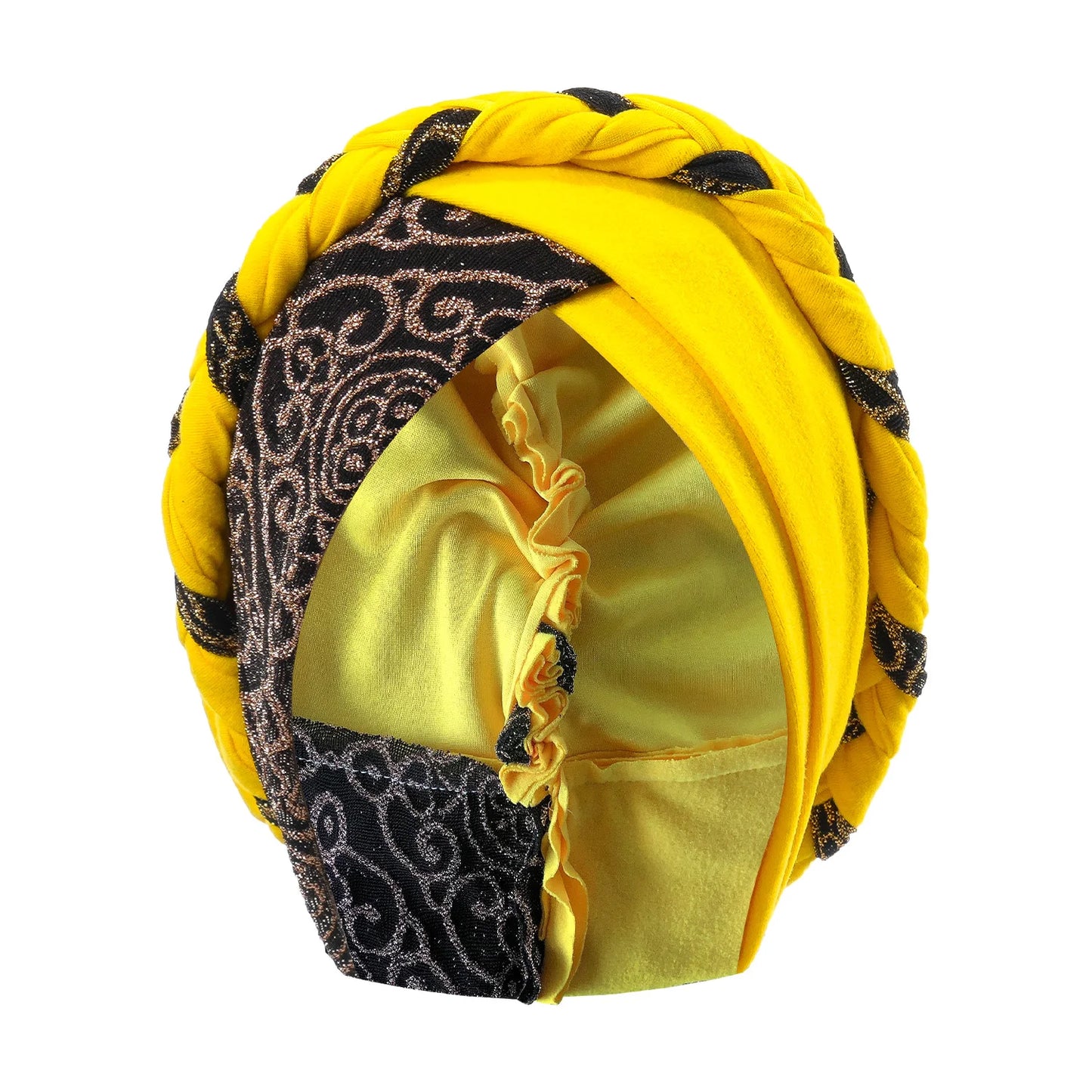 2024 Head Scarf for Muslim Women Turban Cap Ladies Islamic Print Bonnet Hat Braid Headband Turbante Mujer Beanies Hats - NamafadStore