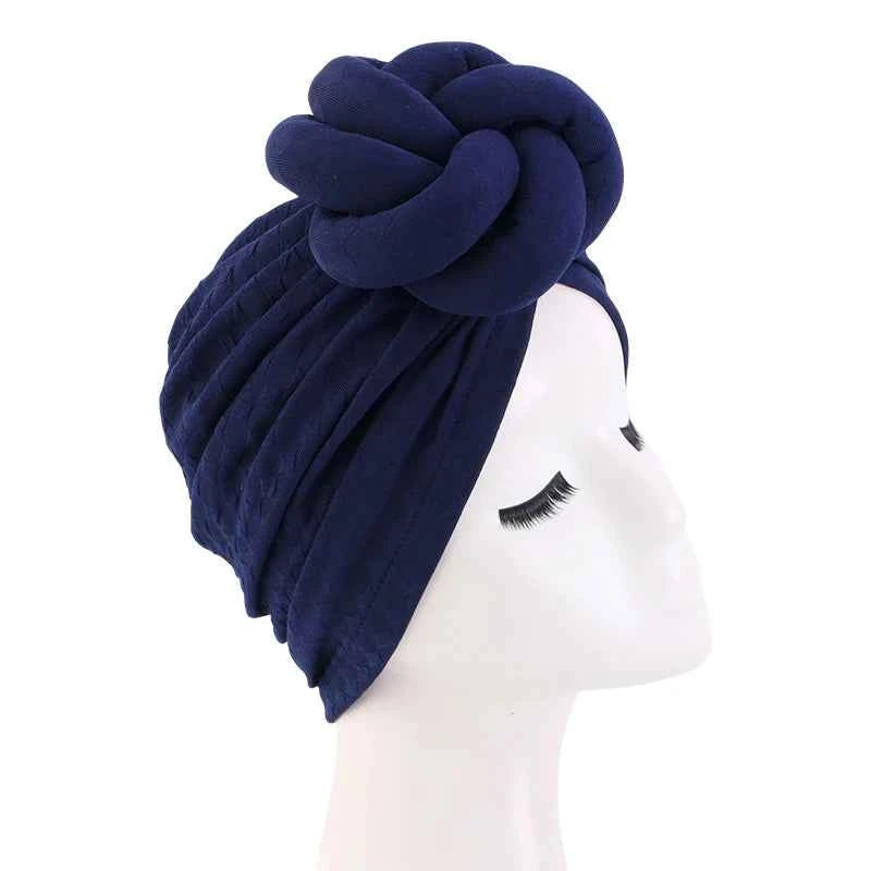 New Women Large 3D Flower Turban Hat Soft HeadScarf Beanie Wedding Party Headwear Turbante Mujer Bandanas Headcover Chemo Cap