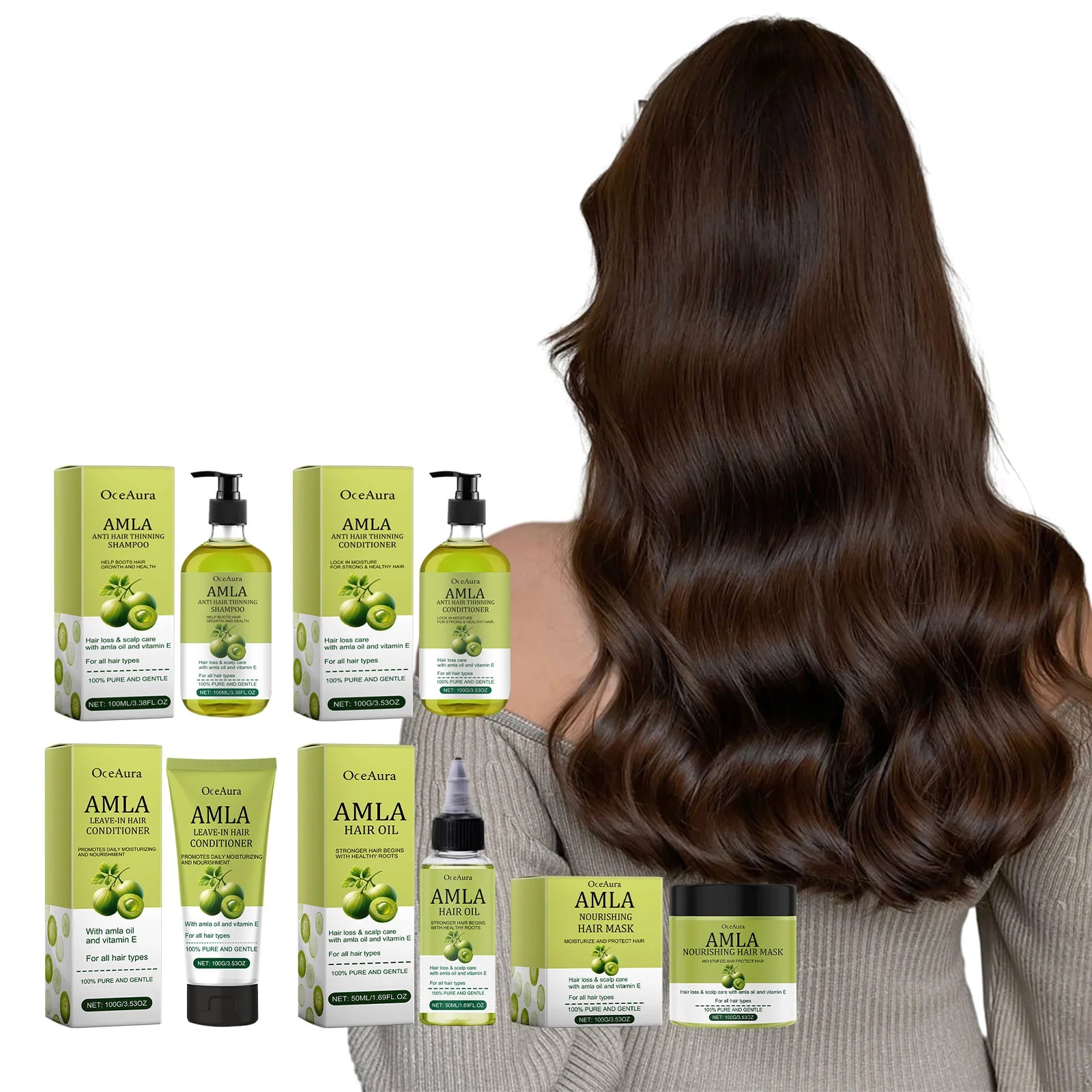 Original Amla Oil Hair Growth Moisturizing Smoothing Repair Damaged Dry Frizzy Ends Split Scalp Treatment Hair Mask Conditioner - NamafadStore