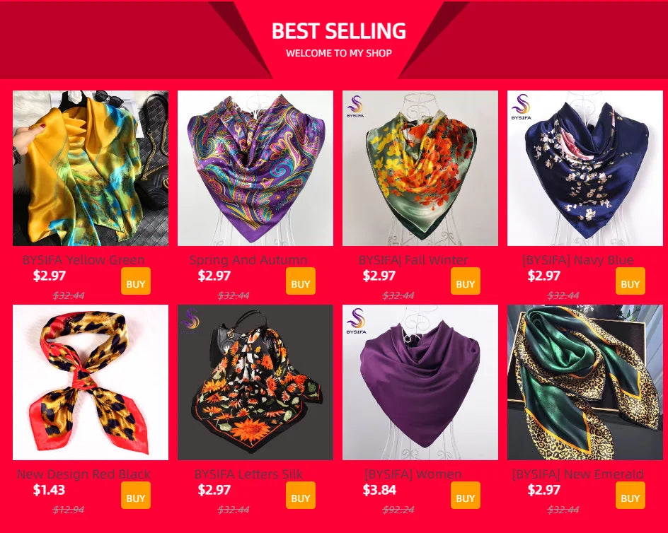 [BYSIFA] New Emerald Green Silk Scarf Women Brand Leopard Printed Square Scarves 90*90cm Fashion Accessories Headscarves Hijabs - NamafadStore