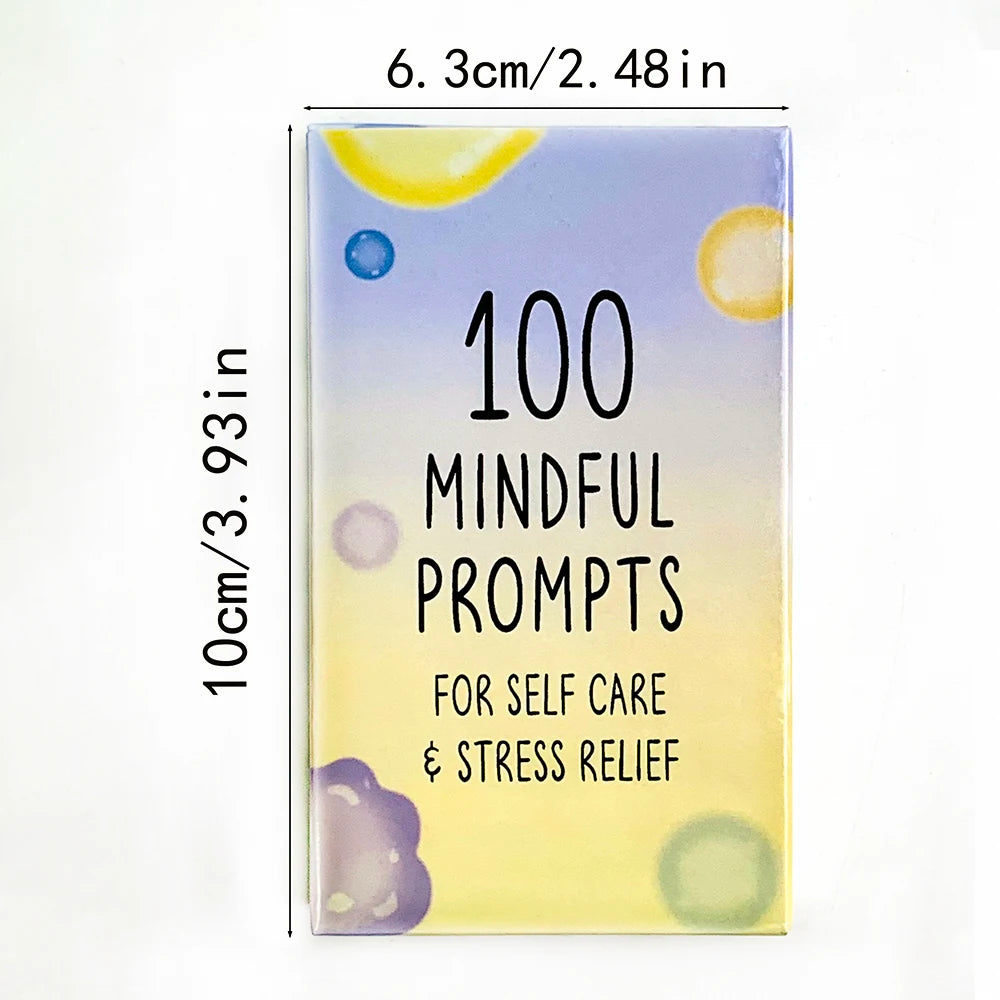 New Oracle Cards 100 Mindful Prompts For Self Care Stress Relief Cards A Pleasant Night Of Games The Best Gift-giving