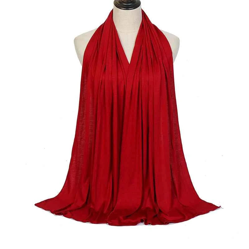 Premium Modal Cotton Jersey Hijab Scarf Muslim Long Shawl Women Plain Soft Turban Tie Head Wraps Africa Female Headband 170x60cm