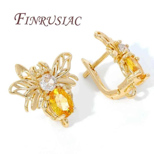 18K Real Gold Plated Earwires,Earring Fixtures,DIY Women's Earrings Jewelry Making Accessories,Luxury Earring Hooks Clasps