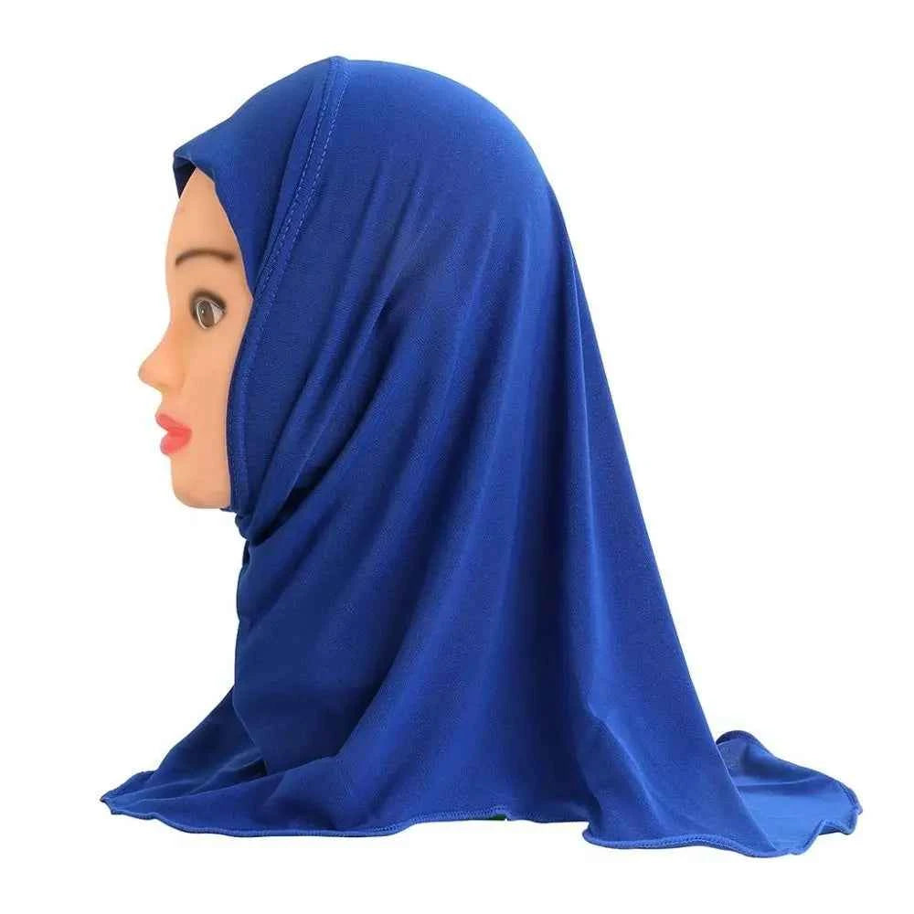 50cm Children’s Hijabs – Soft & Stretchy Muslim Girls’ Headscarf for Ages 2–7