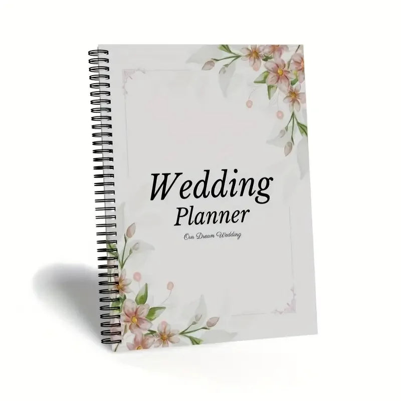 Wedding Planner Hardcover Planning Bridal Book Organizer Notebook Notepad Diary Engagement Calendar Book Diary Love Witness Gift