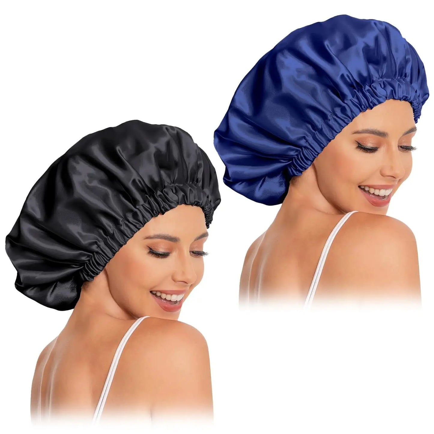 Satin Bonnet Silk Bonnet Hair Bonnet for Sleeping Slouchy Beanie Hat Satin Sleep Cap Women Night Sleep Cap Wrap For Curly Hair