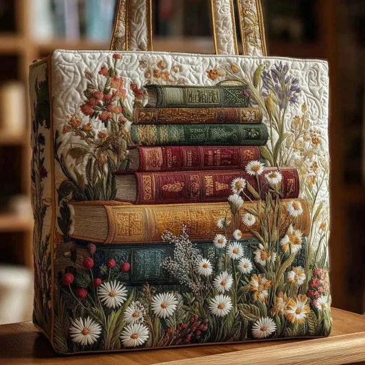 Fashion Vintage Quilted Tote Bag Lightweight Large Capacity Travel Handbag Cotton 3D Printed Patterns Shopping Bag Casual