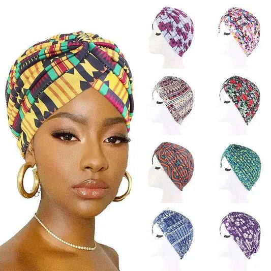 Fashion Muslim Turban Scarf for Women – Twisted Inner Hijab Cap Arab Head Wrap