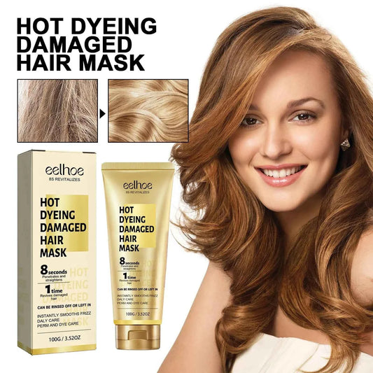 Keratin Hair Care Cream 8 Seconds Hair Mask Improves Frizzy Tangled Prevents Breakage and Splitting Hair Care Product