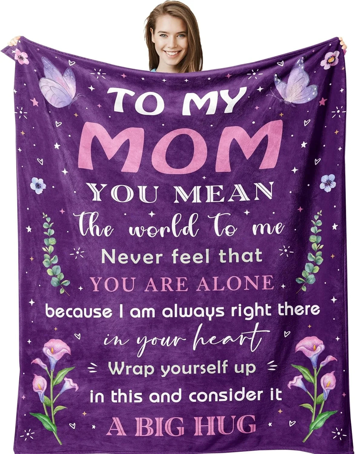 Best Mom Ever Blanket – “Remember I Love You Mum” Gift for Mom