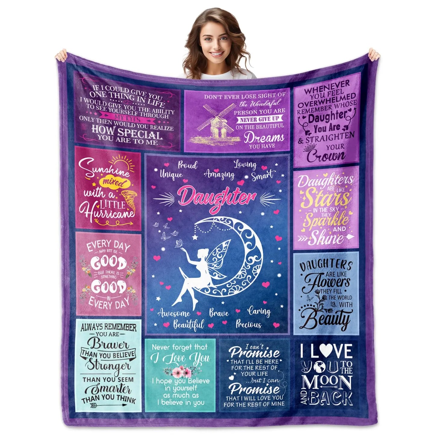Sofa Throw Blanket for Daughter – Heartfelt Birthday & Christmas Gift