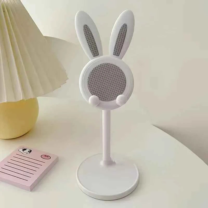 Cute Cartoon Bunny Mobile Phone Stand Desktop Adjustable Holder Can Lift and Adjust Cellphone Bracket For iPhone Samsung Xiaomi