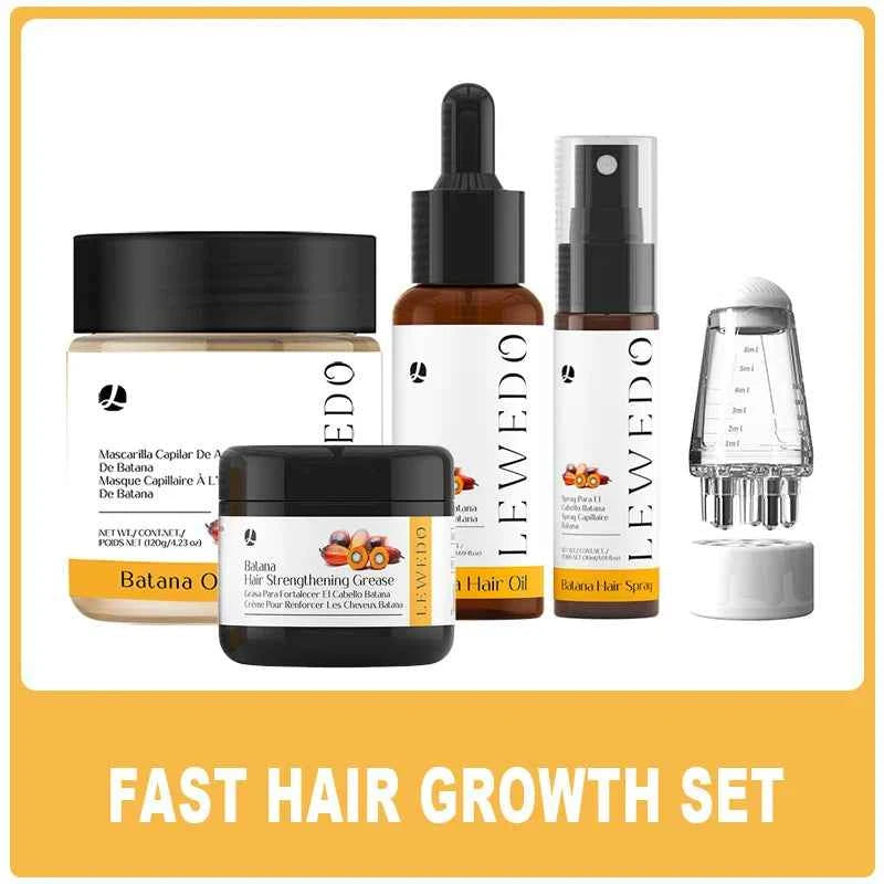 Batana Oil Hair Growth Kit Organic Batana Oil for hair growth 100% Pure And Natural Batana Oil Treating Hair Loss Anti-Breakage