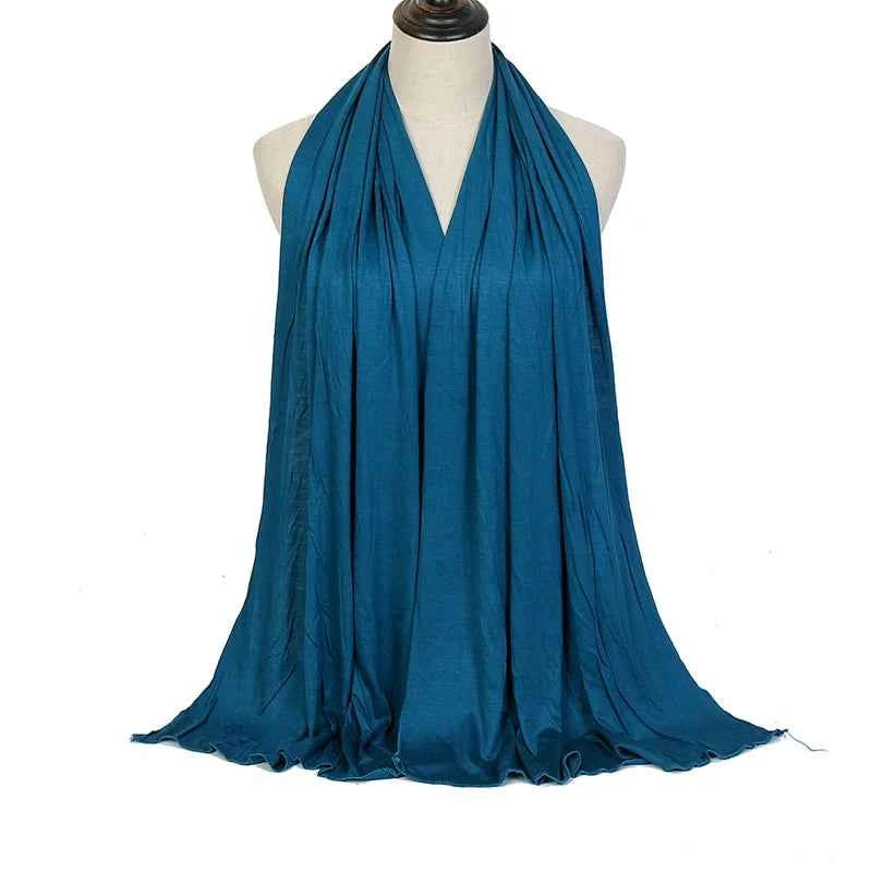 Premium Modal Cotton Jersey Hijab Scarf Muslim Long Shawl Women Plain Soft Turban Tie Head Wraps Africa Female Headband 170x60cm