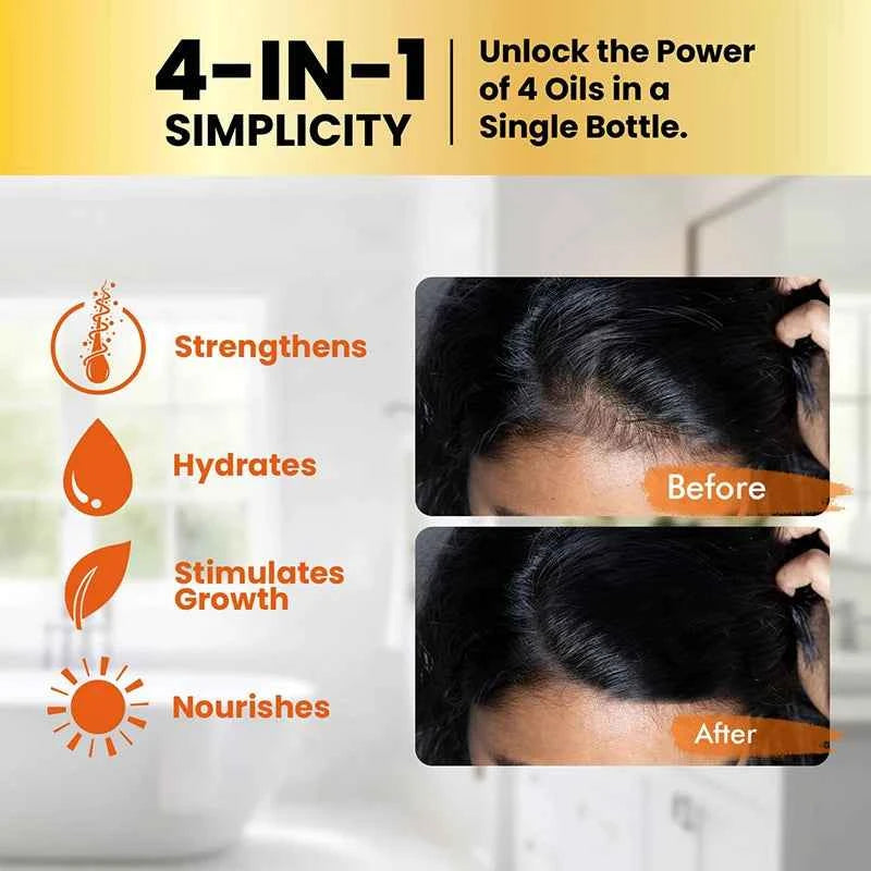 Batana Hair Oil Nourishes hair follicles and smoothen hair with nourishing hair oil