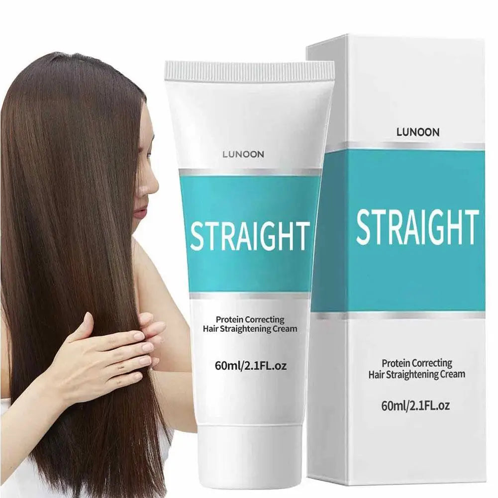 60ml Keratin Hair Straightening Cream Professional Damaged Treatment Faster Smoothing Curly Hair Care Protein Correction Cream - NamafadStore