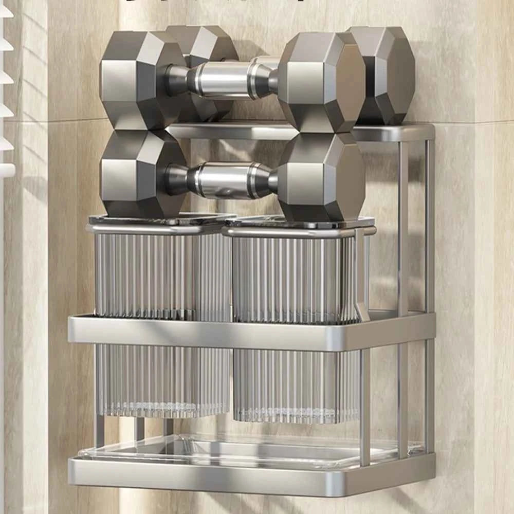 Wall Mounted Kitchen Cutlery Organizer Knife Spoon Fork Chopstick Drain Rack Drainer Utensil Kitchen Storage Punching Free NEW