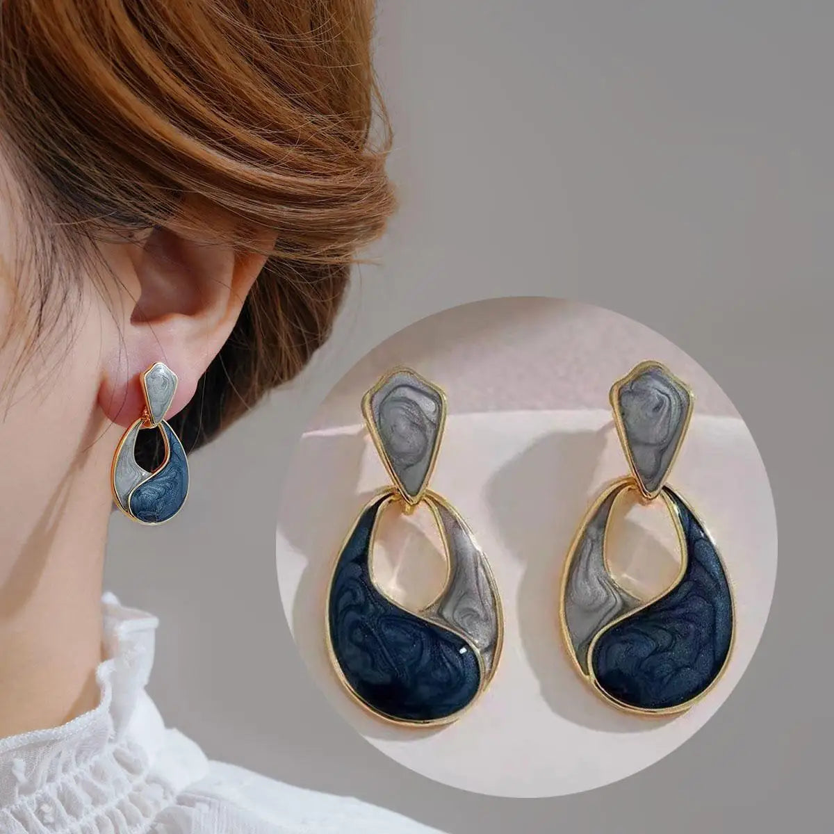 Korean Fashion Heart Drop Earrings For Women Jewelry 2025 Trending Creative Women's Earrings Ear Buckle Accessories Pendientes