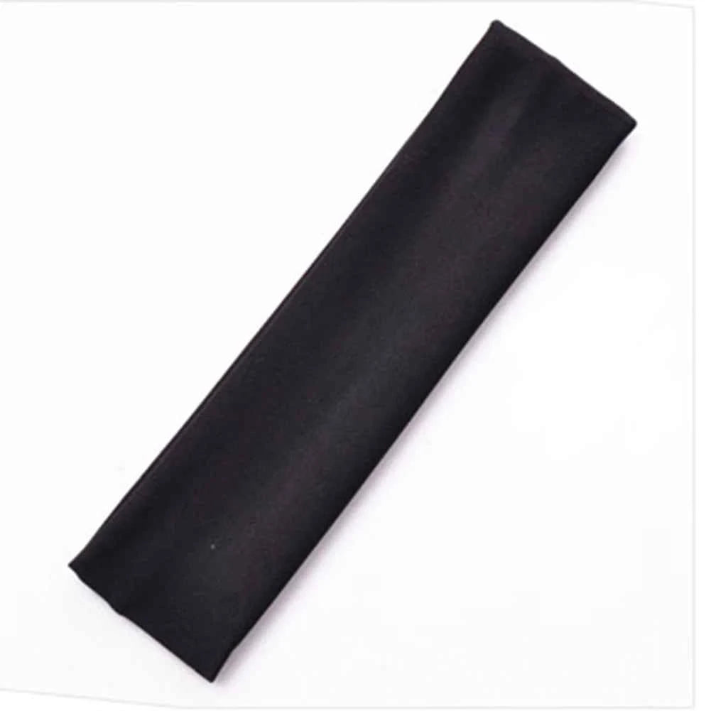 Women’s Solid Color Turban Headwrap – Soft Cotton Knot Headband Elastic Wide Hair Band for Yoga & Daily Wear