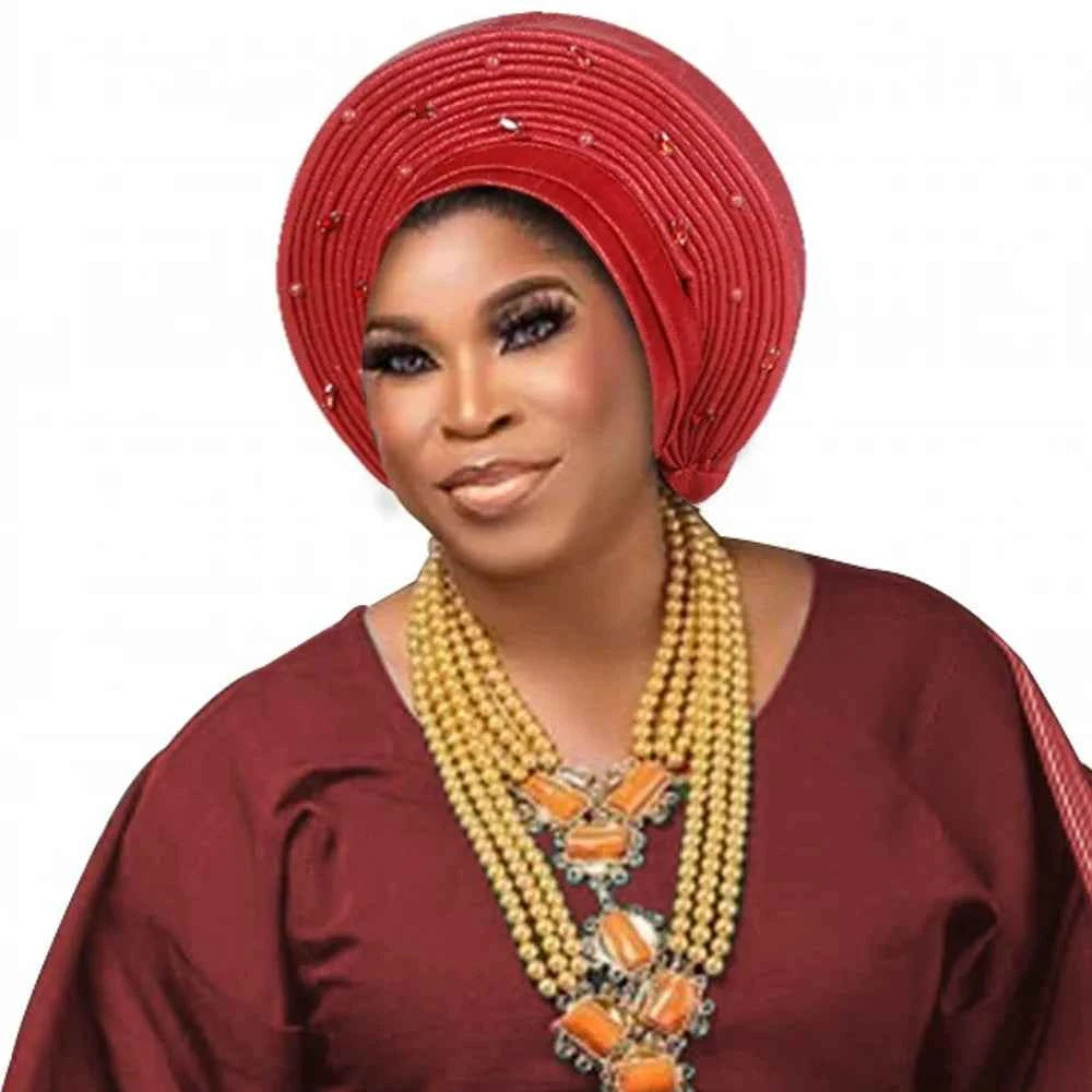 Fashion African Muslim Turban Cap Women's Autogele Headtie Lady Head Wraps Nigeria Wedding Headgear Turbante Mujer 2025