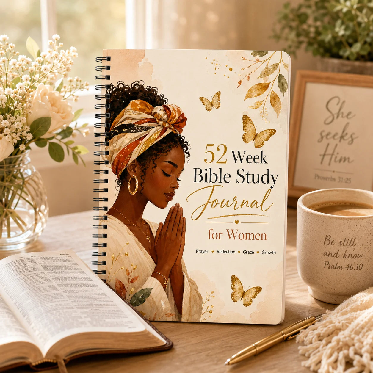 Women’s Faith Reflection Journal A5 – 52-Week Prayer & Scripture Study